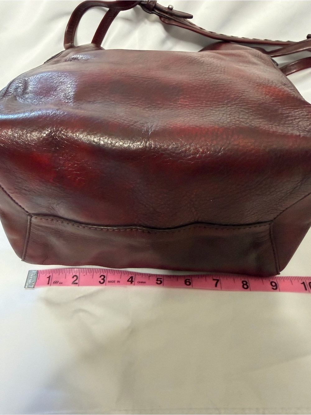 Frye Reed Magnetic Snap Leather Bucket Bag - Picture 14 of 14